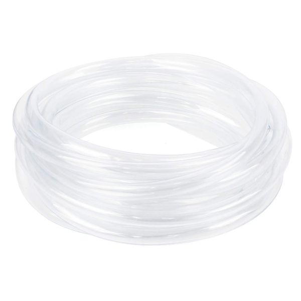 Iyowei PVC Hose Tube, 10mm ID x 12mm OD - 6m Clear Plastic Tube Pipe Hose Aquarium Pond Hose Flexible Water Pipe Plastic Fuel Oil Hose Air Hose Pipe