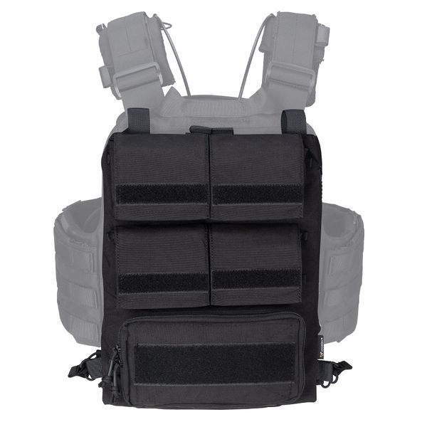 IDOGEAR Tactical Pouches Zip-on Panel for Vest JPC 2.0 CPC (Black)