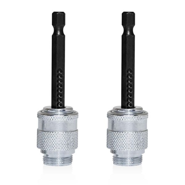 Smasener 2PCS Wire Stripper Connecting Rod for Drill,Wire Stripper Adapters,Thread Diameter 0.6 Inches