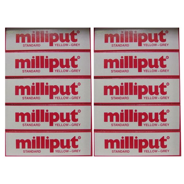 Milliput Epoxy Putty - Standard (Yellow/Grey) 113.4g Kit - 10pk