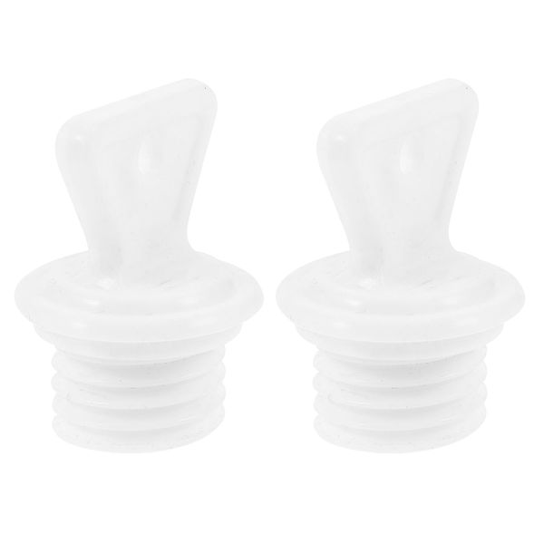 2pcs Hot Water Bag Plug Bottle Cap Carafe Water Bottles Ma Heat Bag Stopper Hot Water Bottle Stopper UK Portable Stoppers Anti-Leak Stoppers Sealing Stopper White Rubber Pouch