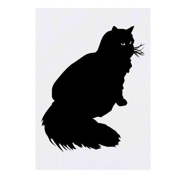 Large 'Fluffy Cat' Temporary Tattoo (TO00022760)