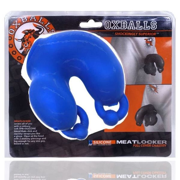Blue Ox Designs Oxballs 76922: Meatlocker Chastity, Blue Ice