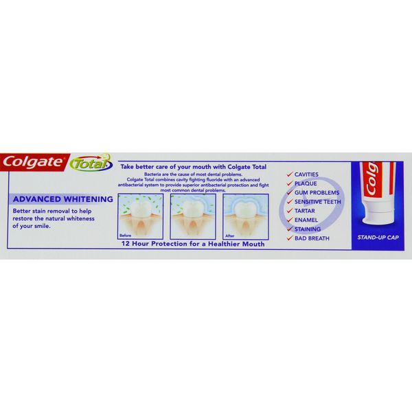 Colgate Total Advanced Whitening Toothpaste, 75ml