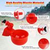 12PCS Chicken Automatic Watering Cups Drinker Waterer for Duck Quail Poultry New