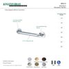 Kingston Brass DR414122 Designer Trimscape Manhattan Decor 12-Inch Grab Bar with 1.25-Inch Outer Diameter, Polished Brass