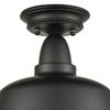 TENGIANTS Farmhouse Matte Black Ceiling Light Fixture Rustic Barn Intusrial Semi Flush Mount Ceiling Lights for Kitchen Dining Room Hallway Porch Foyer Entryway Laundry Corridor