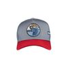 Coastal Trucker Cap The Glow Grey, Size: One Size, Red/grey, Unit size