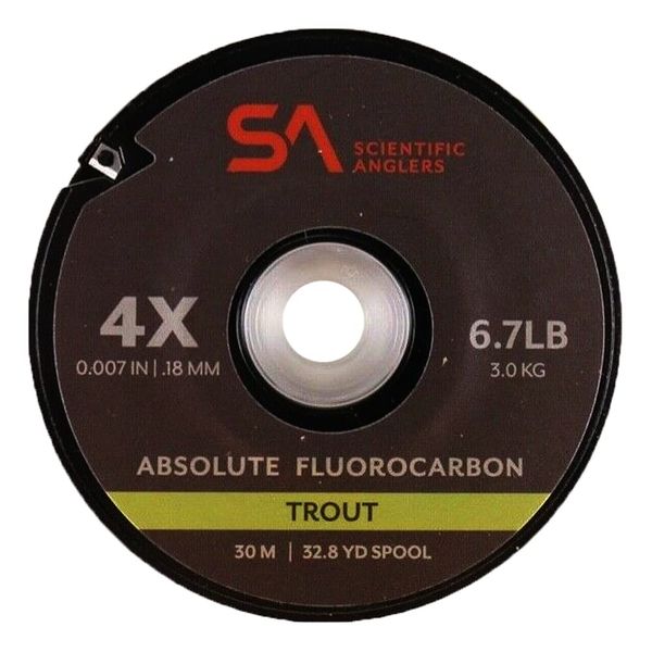 SA Absolute Trout Fluorocarbon Tippet, 30m, 4X