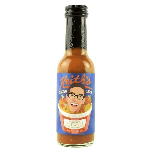 Keith's Chicken Sauce by Heatonist, Hot Sauce Made with Natural Ingredients: Serrano Peppers, Ranch & Vermont Maple Syrup, 5 fl oz Bottle (1-Pack)