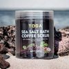 Natural Coffee Scrub, anti cellulite, acne and stretch mark with free nose pore strips