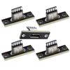 Cablecc 5pcs/set USB 2.0 Pinout DIY OEM Micro USB 5 Pin Female Type B Socket Connector Panel Mount Type with PC Board