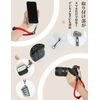 Project-cb Smartphone Strap, Hand Strap, Camera Hand Strap, Strap Holder, Wrist Strap, Fall Prevention, Adjustable, Ring Strap, black shadow