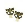 X Picture Hooks No.4 Brass Plated 10 Pack Blister - 12890