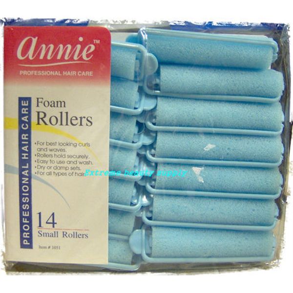 Soft Foam Hair Rollers CULER NO Hair Breakage Small 5/8" x 2 1/2"  inch long