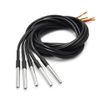 Temperature Sensor, DS18B20 Waterproof Wire, Waterproof DS18b20 Temperature Probe, Stainless Steel Packaging (5PCS)
