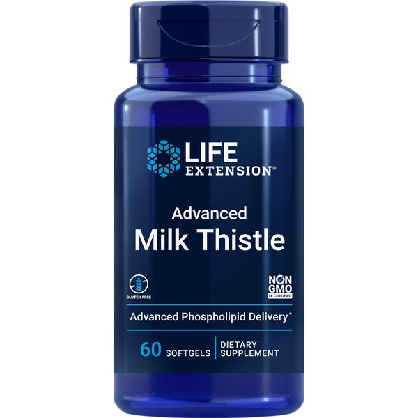Life Extension European Milk Thistle Advanced Phopholipid Delivery 60 Softgel