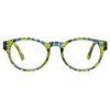 Goodlookers Reading Glasses "Zest" Yellow & Blue Multi +1.00