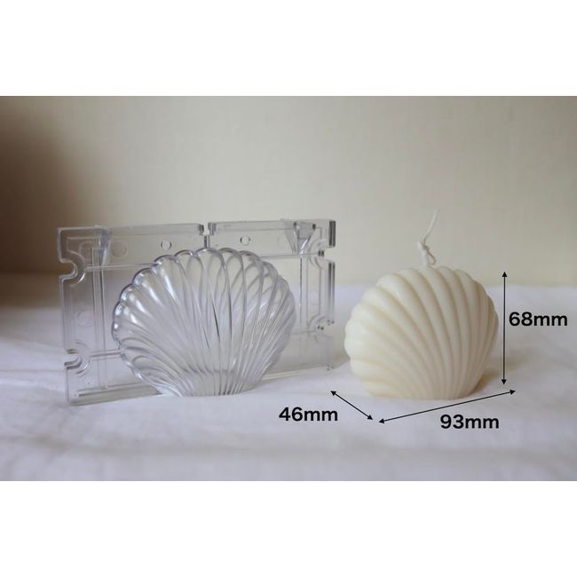 Milty Craft Candle Mold Seashell Shell Shaped Korean Candle Soy Candle Poly Mold K-018