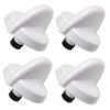 First4spares Control Knobs for Belling Oven/Cooker/Hobs (White, Pack of 4)