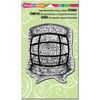 Stampendous Christmas Cling Rubber Stamp 4"X6" Sheet-Toybox Window