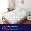 "AIRFLOW" Double Size Mattress Topper Protector Pad, Corner Straps, Breathable