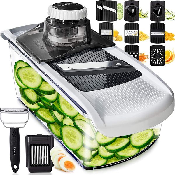 11 in 1 Mandoline Slicer Vegetable Slicer & Cheese Grater Gadgets with Peeler