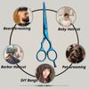 Wishbeauty Professional Hairdressing Scissors - 5.5 inch Hair Scissors for Women & Men - Barber Scissors for Hair Cutting - Sharp Scissor Blades - RightHand Hairdressers Scissors for Salon (Blue)