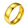 PROSTEEL Wedding Ring Gold Plated simple matching couple rings
