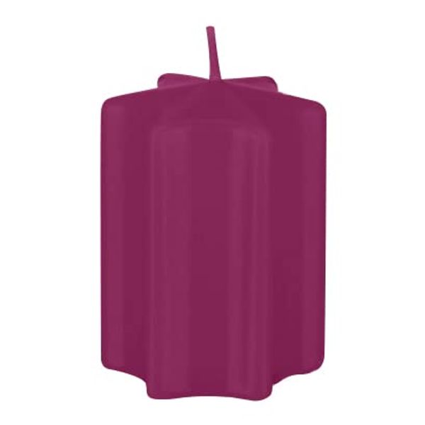 Sternkerzen Adventset Brombeere 8 x 6 cm, 4 Stück
