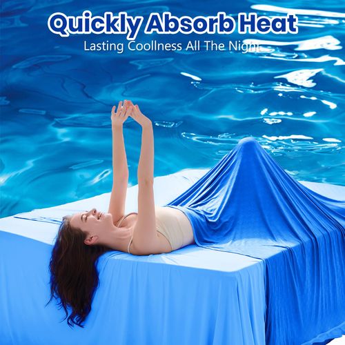 Topcee Cooling Blanket, Summer Cooling Blankets for Hot Sleepers, Arc-Chill Q-Max>0.5 Cool Fiber, Oeko-TEX 100% Certified, Soft, Breathable, Double-Side Bed Throw,Keep Cool for Adults Kids 50"x70"