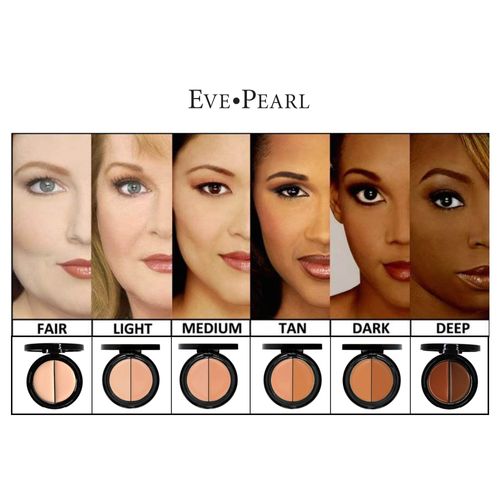 EVE PEARL Face Therapy Cream, Dual Salmon Concealer and 202 Concealer Blender Brush Set Make Up Kit (Light)