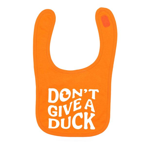 Flox Creative Orange Bib Don't Give a Duck