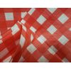 Thin Vinyl Tablecloth 52"x70" Oblong, RED & WHITE BUFFALO CHECKERED, AAC