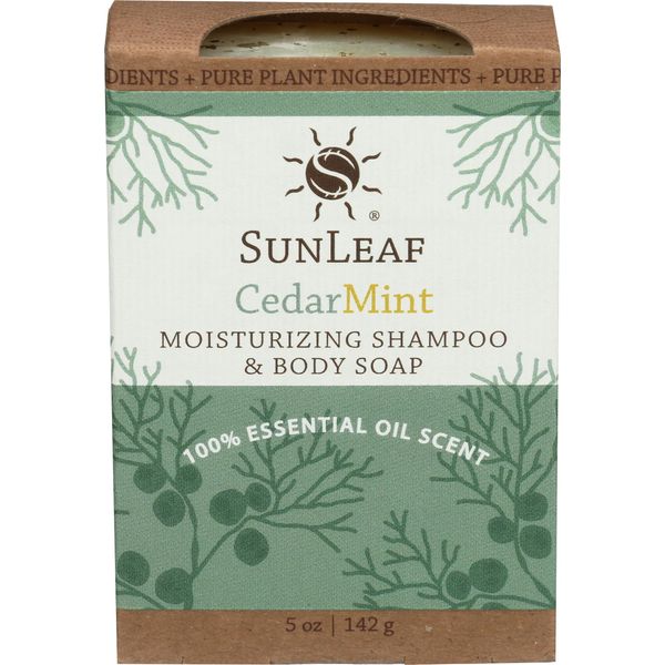 Sunleaf Naturals Cedar Mint Shampoo And Body Soap, 5 Oz