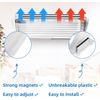 Air Vent Deflectors 9”-15” Adjustable for Ceiling Registers Floor Sidewall 2Pack