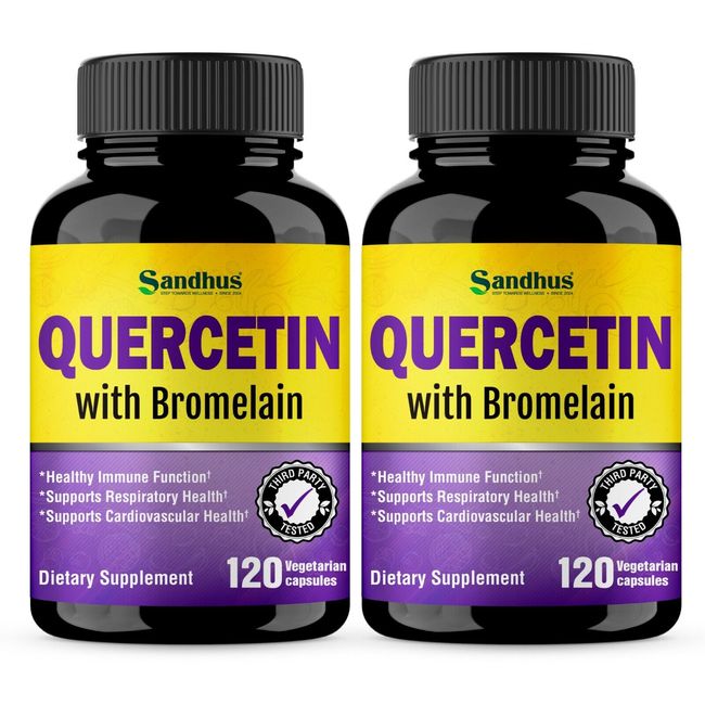 Quercetin with Bromelain, Best Quercetin Bromelain Vitamin Supplement for Immune