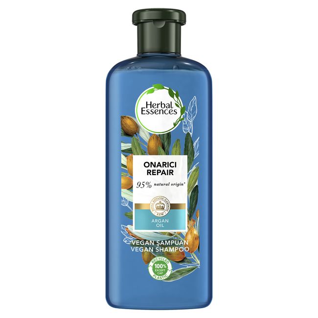 Herbal Essences Vegan Şampuan Onarıcı Argan Yağı, 400 ml