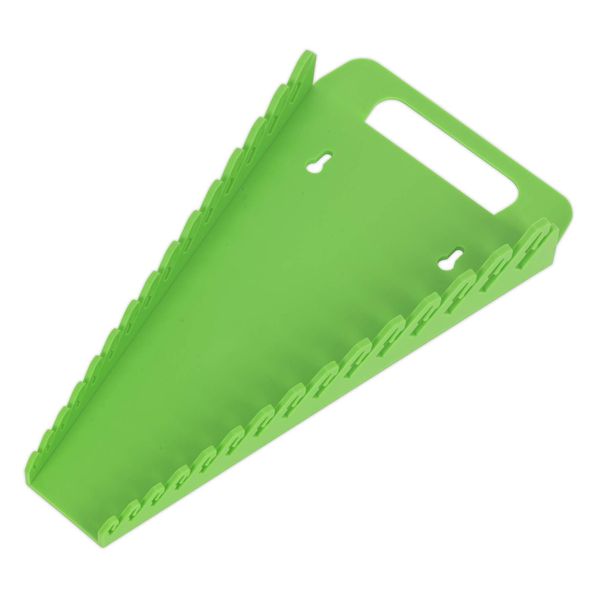 Sealey Wr08Hv Spanner Rack Capacity 15 Spanners Hi-Vis Green