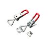 4 Pcs Toggle Clamp Latch, Quick Release Push Pull Toggle Clamp with Mounting Screw, Adjustable Toggle Clamp Latch with Lock Hole for Door Cabinet Box Case