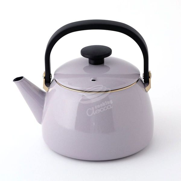 Fuji Horo CLF-2.5K PA Enamel Kettle, 0.7 gallons (2.5 L), Purple Ash, Induction Compatible