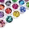 Nail Glitter Hologram Hexagon 24 Color Set