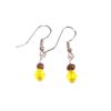 Idin Drop Earrings For Kids - Brown & Yellow Beads
