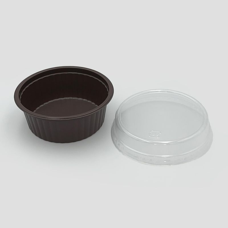 BAKEQ 200 Piece Set of 200 Cooking Heat Resistant Containers Round ...