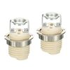 PATIKIL G9 Light Base Socket Kit, 2 Pack Ceramic Lamp Holder Base with Socket Ring Removal Tool, White