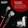 rhinocables X-Over Cat5e Ethernet Cable, RJ45 Cable, Twisted Pair Crossover Cable Network LAN Cat5 Patch Lead, Coloured Internet Cable (10m, Red)