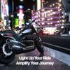 Bluetooth Waterproof Motorcycle Stereo Chrome LED Speakers Audio System Harley