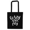 Crazy alpaca lady tote bag