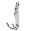 Tbest Reef Hook, Tbe Double Hook Underwater Reef Hook with Retractable Cord Fixing Spool Reef Hook Replacement for Diver (White)