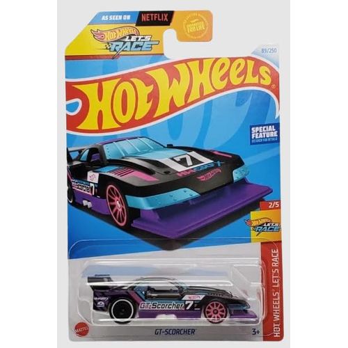 Hot Wheels GT-Scorcher, Blue/Black/Purple, Let's Race 2/5